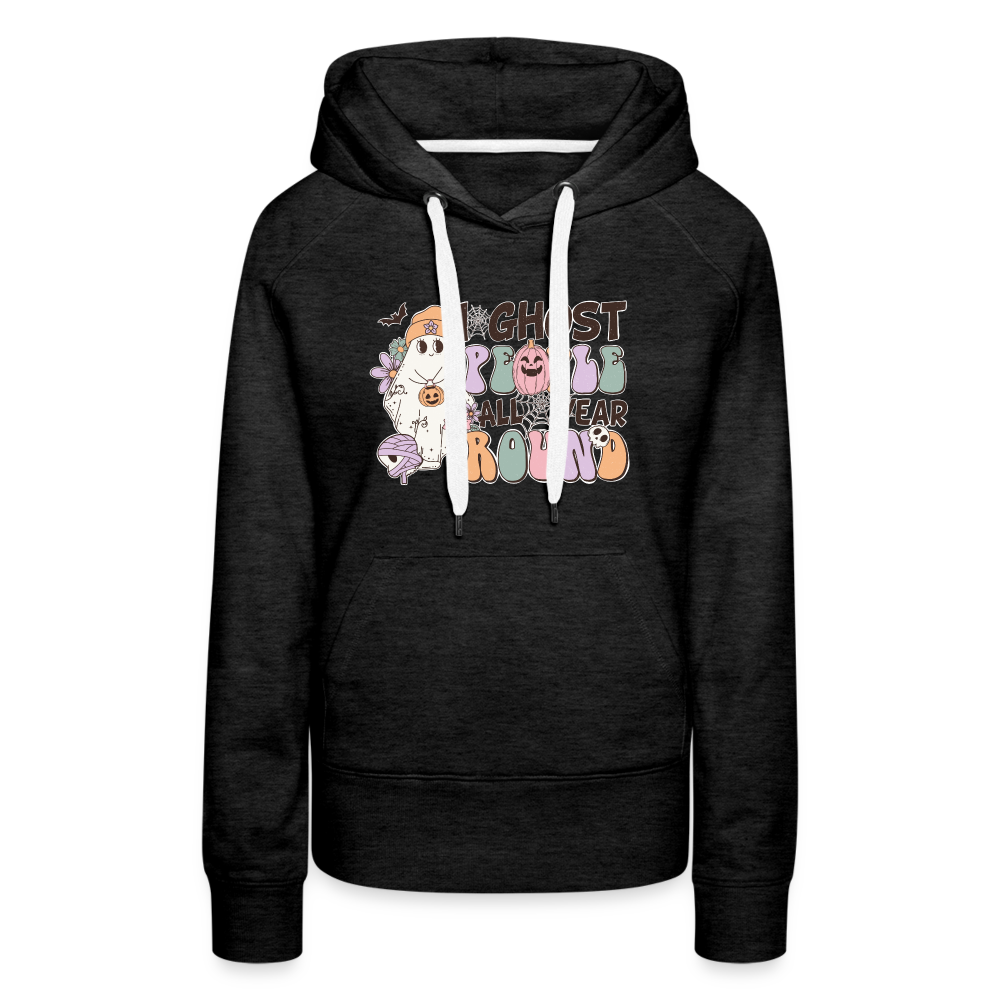 Frauen Premium Hoodie i ghost people all year round - Anthrazit