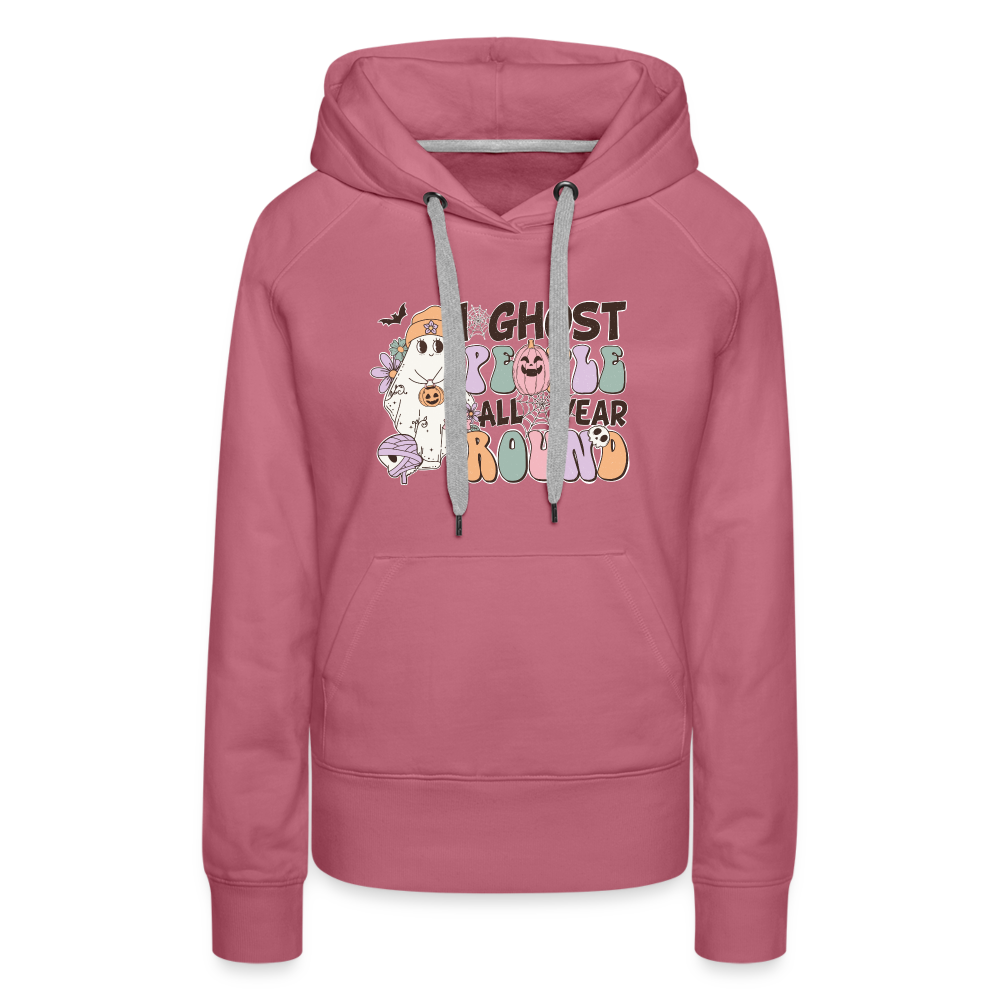 Frauen Premium Hoodie i ghost people all year round - Malve