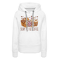 Frauen Premium Hoodie scary till I get Coffee - weiß