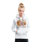 Frauen Premium Hoodie scary till I get Coffee - weiß