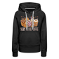 Frauen Premium Hoodie scary till I get Coffee - Schwarz