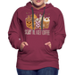 Frauen Premium Hoodie scary till I get Coffee - Bordeaux