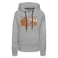 Frauen Premium Hoodie scary till I get Coffee - Grau meliert
