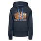 Frauen Premium Hoodie scary till I get Coffee - Navy