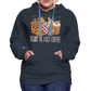 Frauen Premium Hoodie scary till I get Coffee - Navy