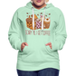 Frauen Premium Hoodie scary till I get Coffee - helles Mintgrün