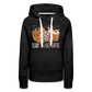 Frauen Premium Hoodie scary till I get Coffee - Anthrazit