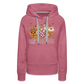 Frauen Premium Hoodie scary till I get Coffee - Malve