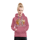 Frauen Premium Hoodie scary till I get Coffee - Malve