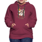 Frauen Premium Hoodie Hocus Pocus I Need Coffee to Fokus - Bordeaux