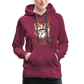 Frauen Premium Hoodie Hocus Pocus I Need Coffee to Fokus - Bordeaux