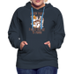 Frauen Premium Hoodie Hocus Pocus I Need Coffee to Fokus - Navy