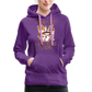 Frauen Premium Hoodie Hocus Pocus I Need Coffee to Fokus - Purple