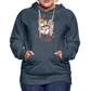 Frauen Premium Hoodie Hocus Pocus I Need Coffee to Fokus - Jeansblau
