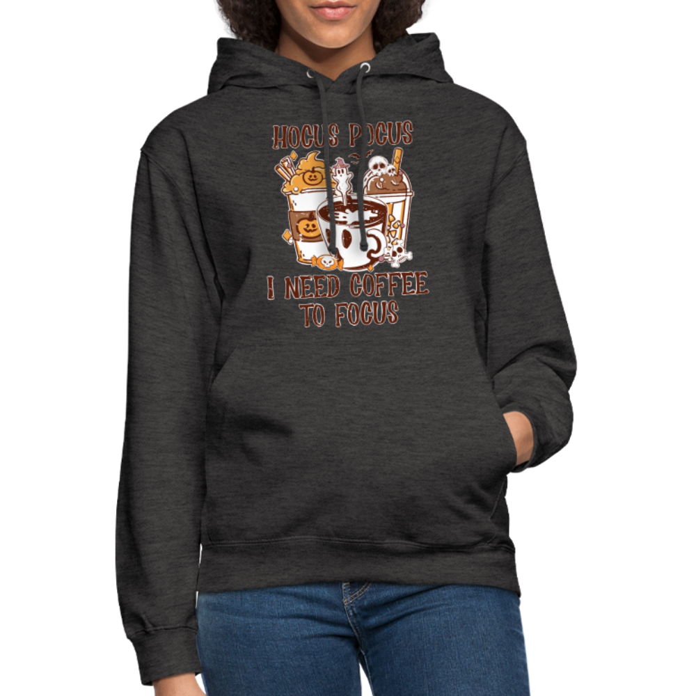 Unisex Hoodie Hocus Pocus I Need Coffee to Focus - Anthrazit