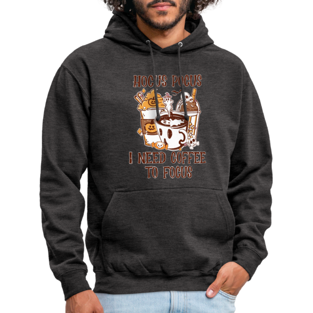 Unisex Hoodie Hocus Pocus I Need Coffee to Focus - Anthrazit
