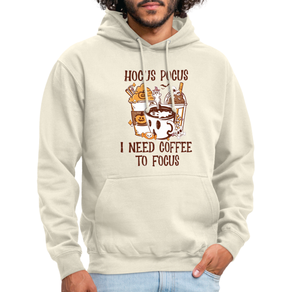 Unisex Hoodie Hocus Pocus I Need Coffee to Focus - Vanille-Milchshake