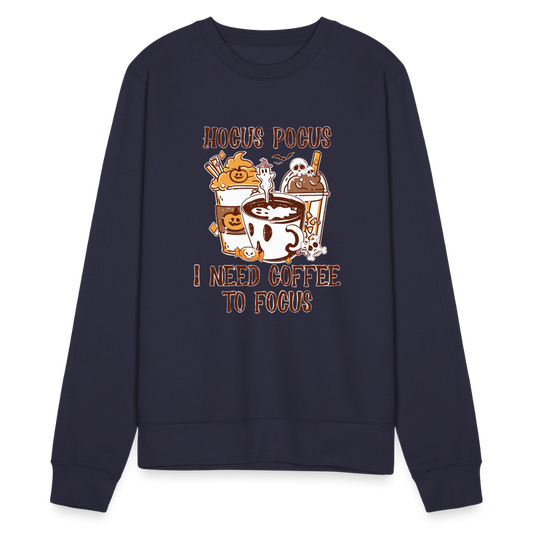 Unisex Pullover Hocus Pocus I Need Coffee to Focus - Navy