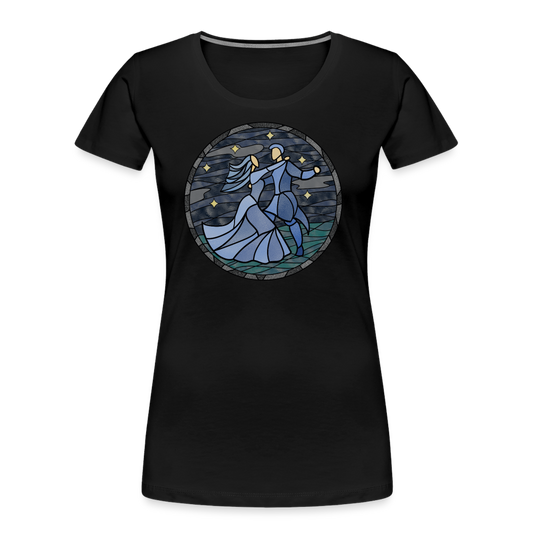 Frauen Premium Bio T-Shirt Sommernachtstanz - Schwarz