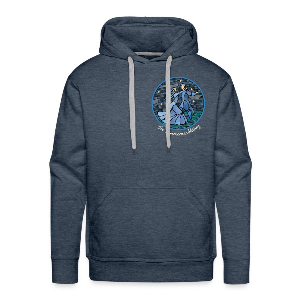 Men’s Premium Hoodie Sommernachtstanz Logo klein - Jeansblau