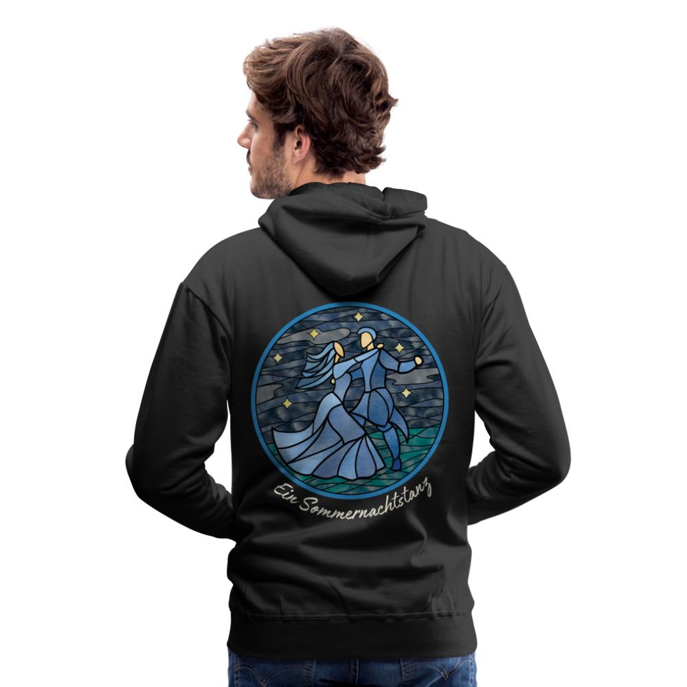 Men’s Premium Hoodie Sommernachtstanz Logo hinten groß - Schwarz