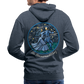 Men’s Premium Hoodie Sommernachtstanz Logo hinten groß - Jeansblau