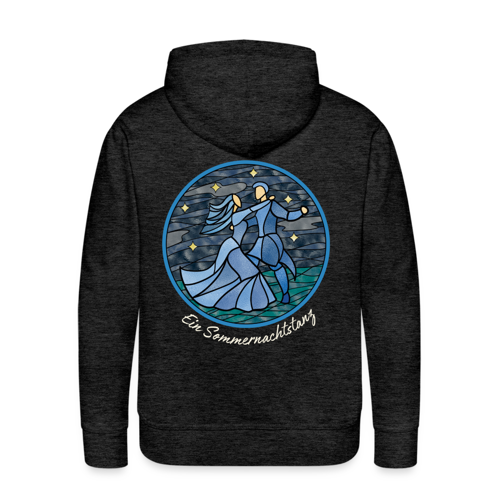 Men’s Premium Hoodie Sommernachtstanz Logo hinten groß - Anthrazit