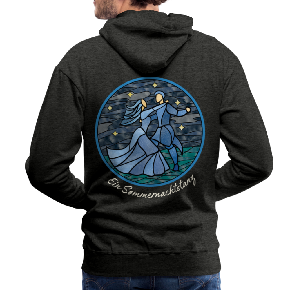 Men’s Premium Hoodie Sommernachtstanz Logo hinten groß - Anthrazit
