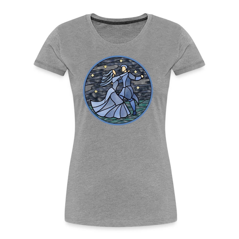 Frauen Premium Bio T-Shirt Ein Sommernachtstanz - Grau meliert