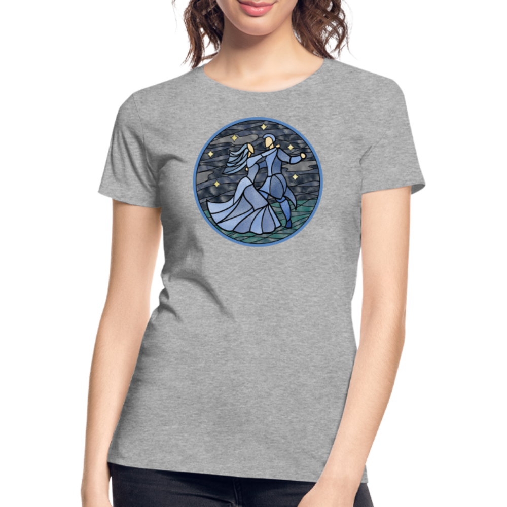 Frauen Premium Bio T-Shirt Ein Sommernachtstanz - Grau meliert
