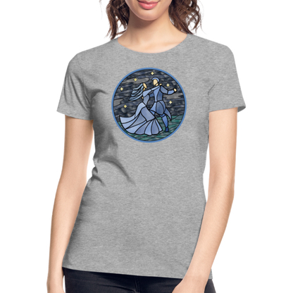 Frauen Premium Bio T-Shirt Ein Sommernachtstanz - Grau meliert
