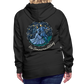 Frauen Premium Hoodie Sommernachtstanz Logo hinten groß mit Schriftzug grauer Rand - Schwarz