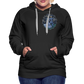 Frauen Premium Hoodie Sommernachtstanz Logo klein vorne, grauer Rand, kein Schriftzug - Schwarz
