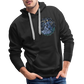 Men’s Premium Hoodie Sommernachtstanz Logo klein vorne grauer Rand kein Schriftzug - Schwarz