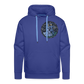 Men’s Premium Hoodie Sommernachtstanz Logo klein vorne grauer Rand kein Schriftzug - Königsblau