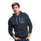 Men’s Premium Hoodie Sommernachtstanz Logo klein vorne grauer Rand kein Schriftzug - Navy