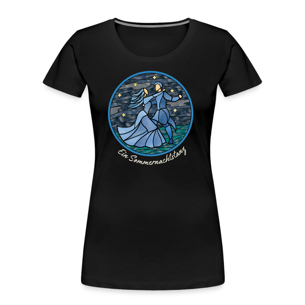 Frauen Premium Bio T-Shirt Ein Sommernachtstanz - Schwarz
