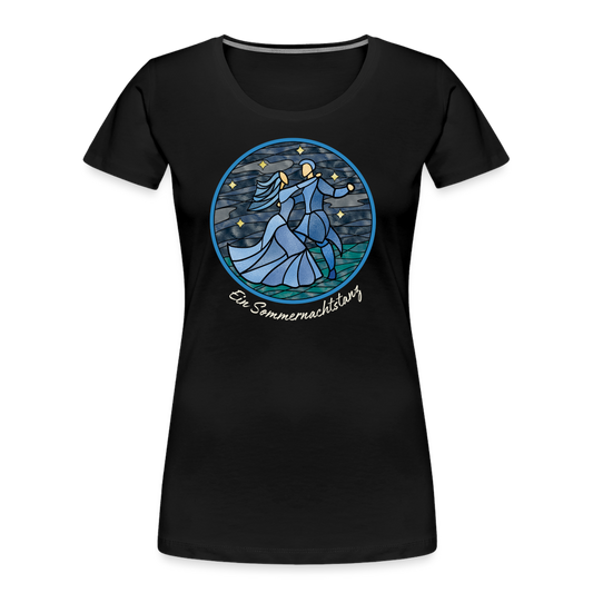 Frauen Premium Bio T-Shirt Ein Sommernachtstanz - Schwarz