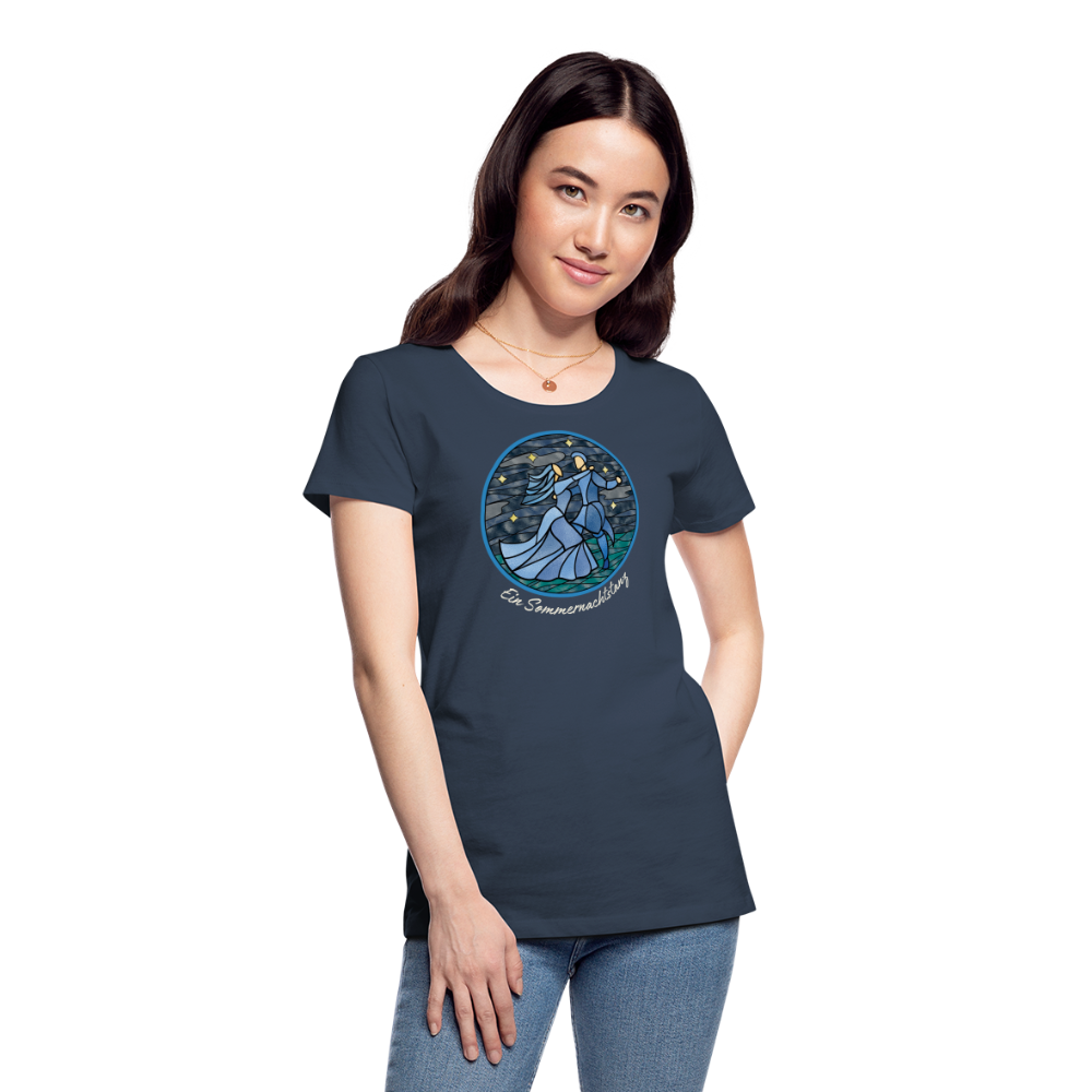 Frauen Premium Bio T-Shirt Ein Sommernachtstanz - Navy