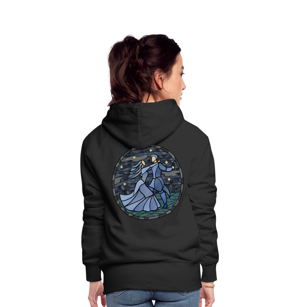 Frauen Premium Hoodie  Sommernachtstanz Logo hinten groß kein Schriftzug - Schwarz