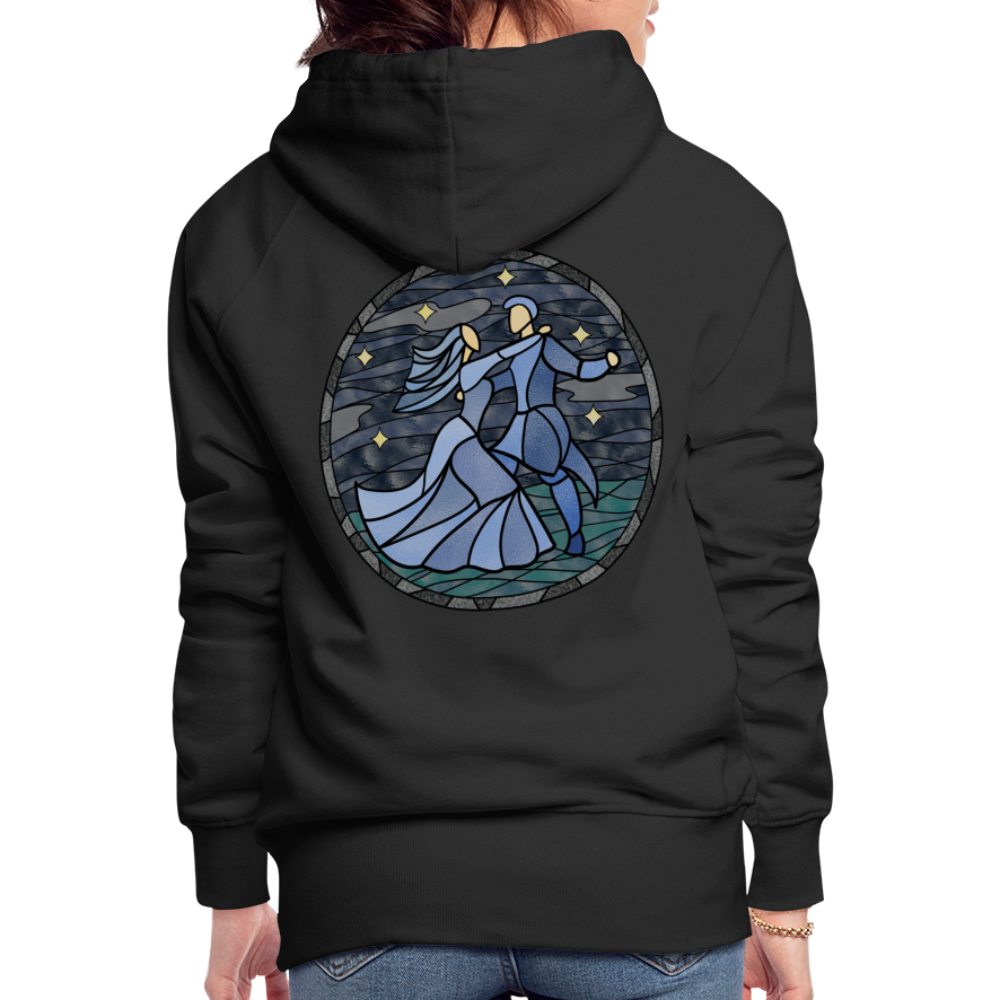 Frauen Premium Hoodie  Sommernachtstanz Logo hinten groß kein Schriftzug - Schwarz
