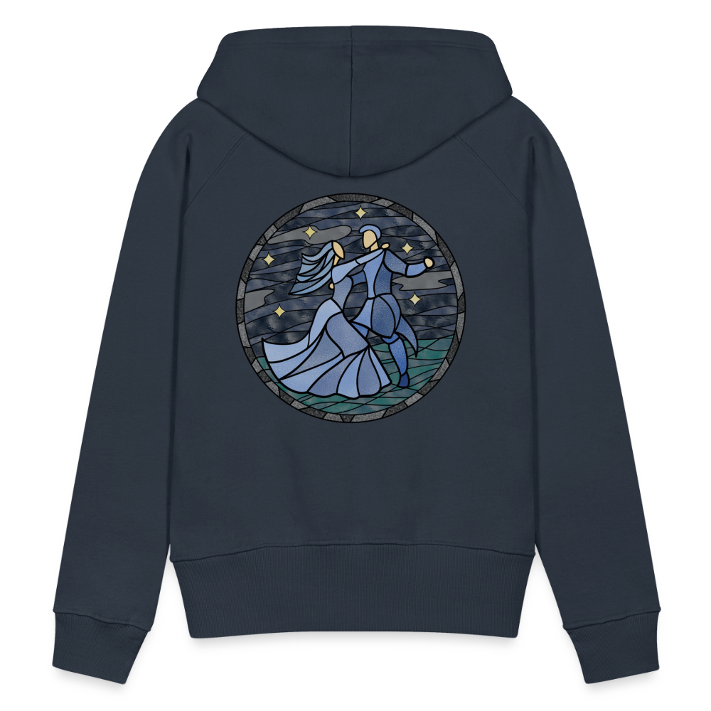 Frauen Premium Hoodie  Sommernachtstanz Logo hinten groß kein Schriftzug - Navy