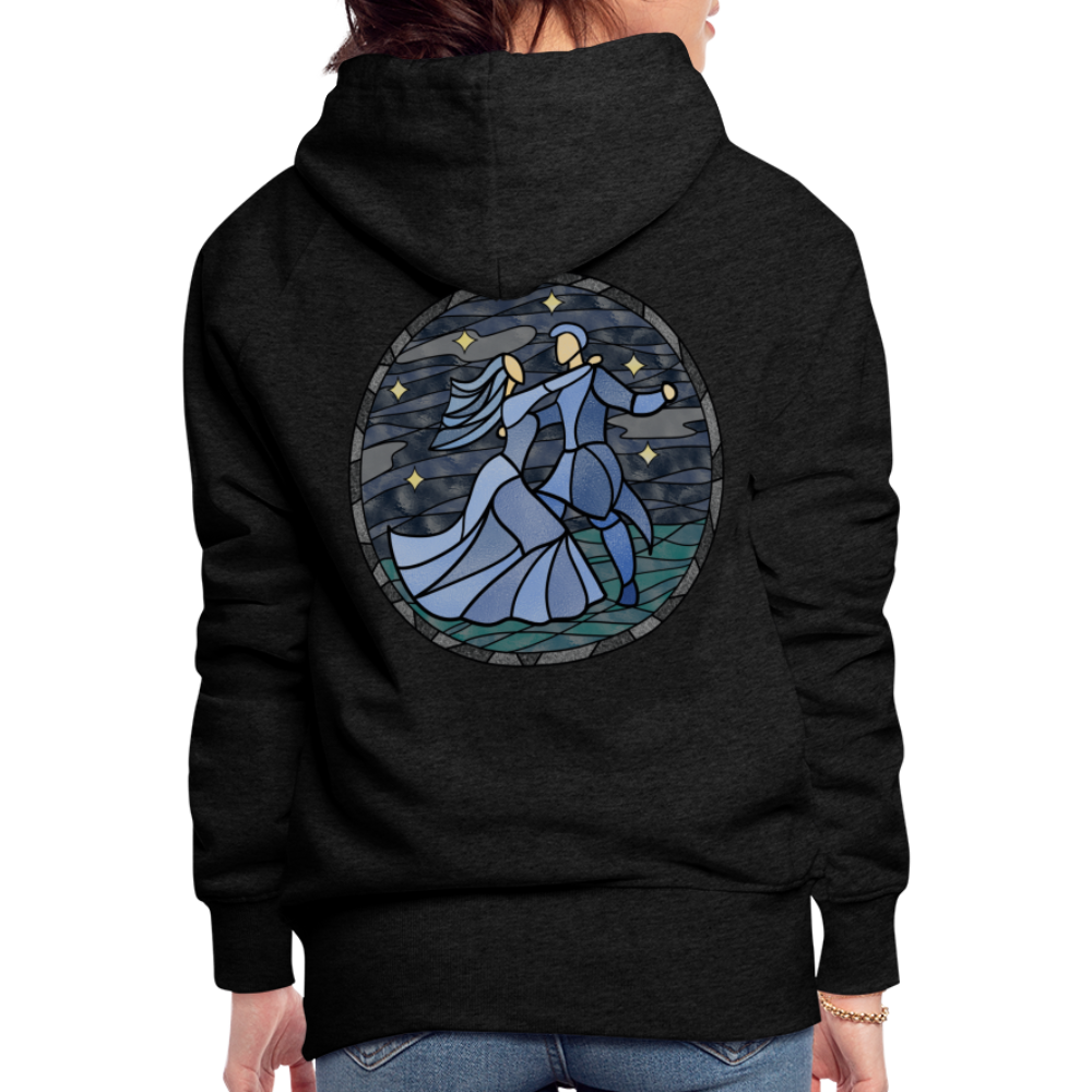 Frauen Premium Hoodie  Sommernachtstanz Logo hinten groß kein Schriftzug - Anthrazit