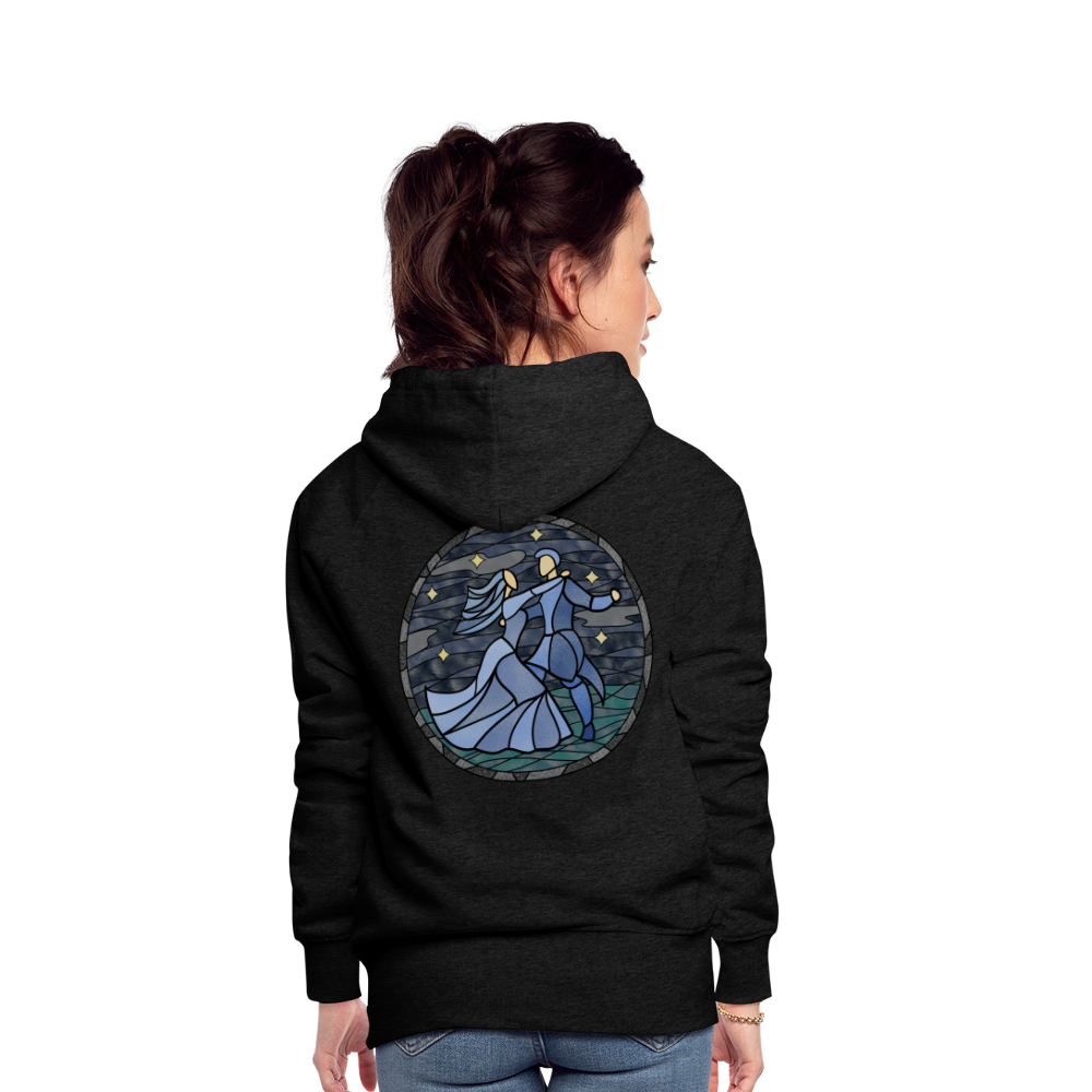 Frauen Premium Hoodie  Sommernachtstanz Logo hinten groß kein Schriftzug - Anthrazit