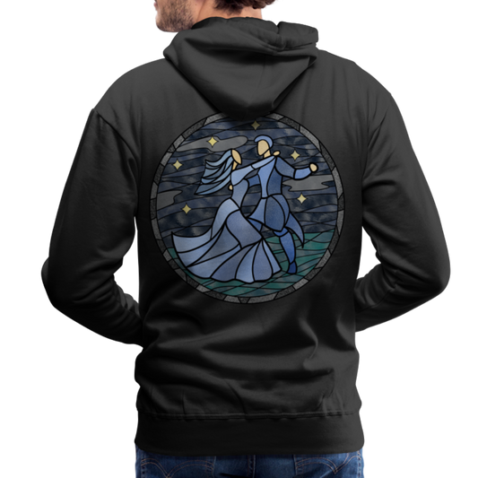 Men’s Premium Hoodie  Sommernachtstanz Logo hinten groß kein Schriftzug - Schwarz
