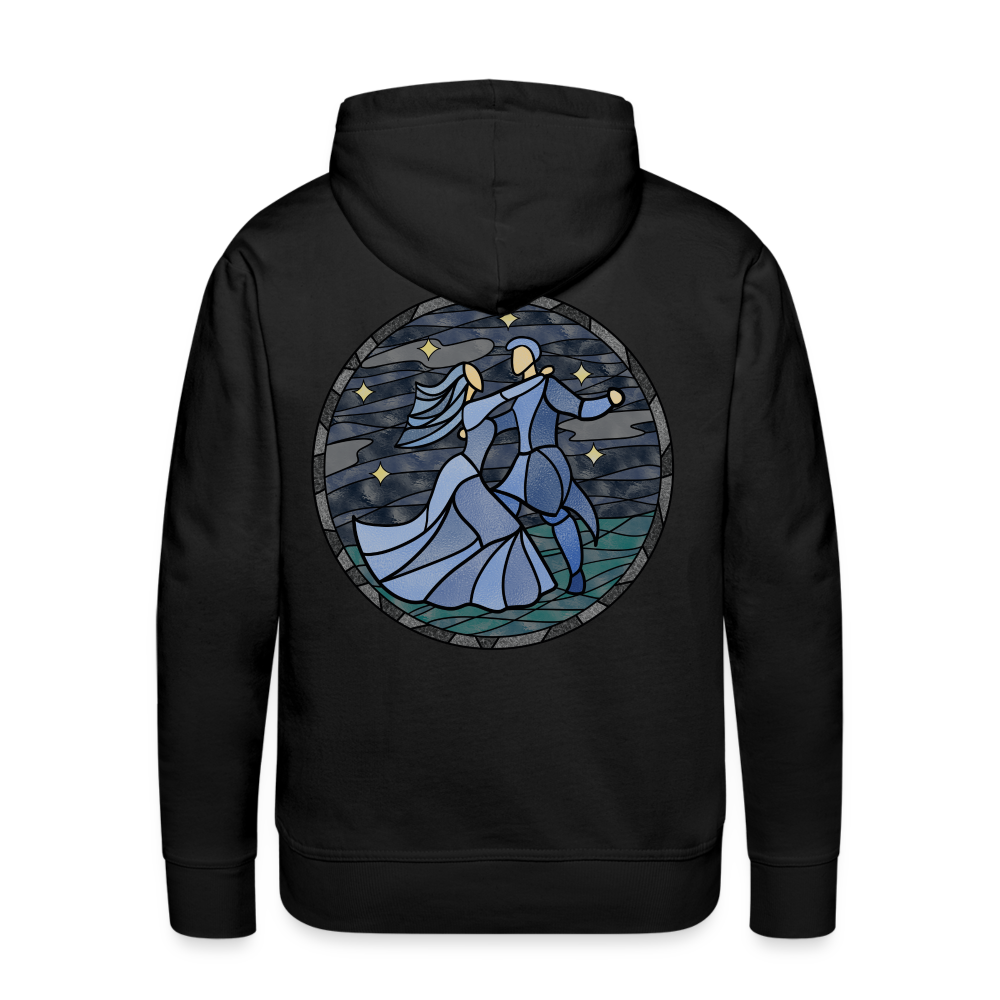 Men’s Premium Hoodie  Sommernachtstanz Logo hinten groß kein Schriftzug - Schwarz