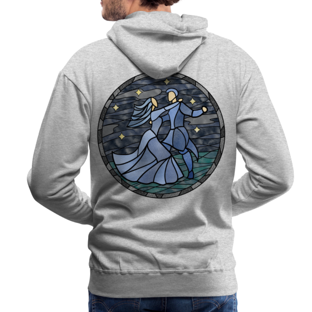 Men’s Premium Hoodie  Sommernachtstanz Logo hinten groß kein Schriftzug - Grau meliert