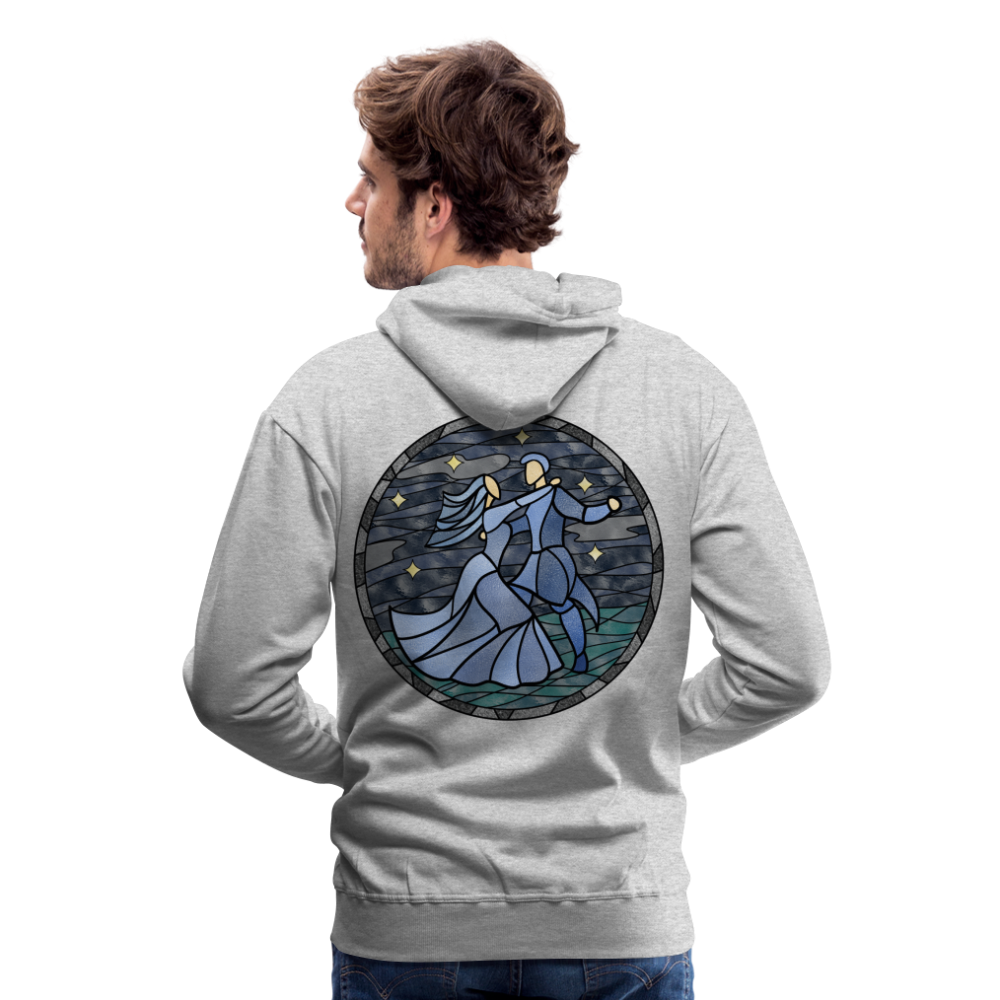 Men’s Premium Hoodie  Sommernachtstanz Logo hinten groß kein Schriftzug - Grau meliert