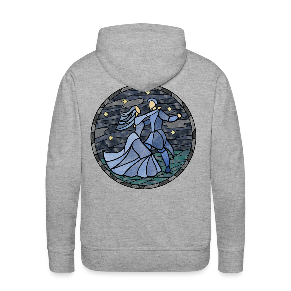 Men’s Premium Hoodie  Sommernachtstanz Logo hinten groß kein Schriftzug - Grau meliert