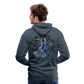 Men’s Premium Hoodie  Sommernachtstanz Logo hinten groß kein Schriftzug - Jeansblau